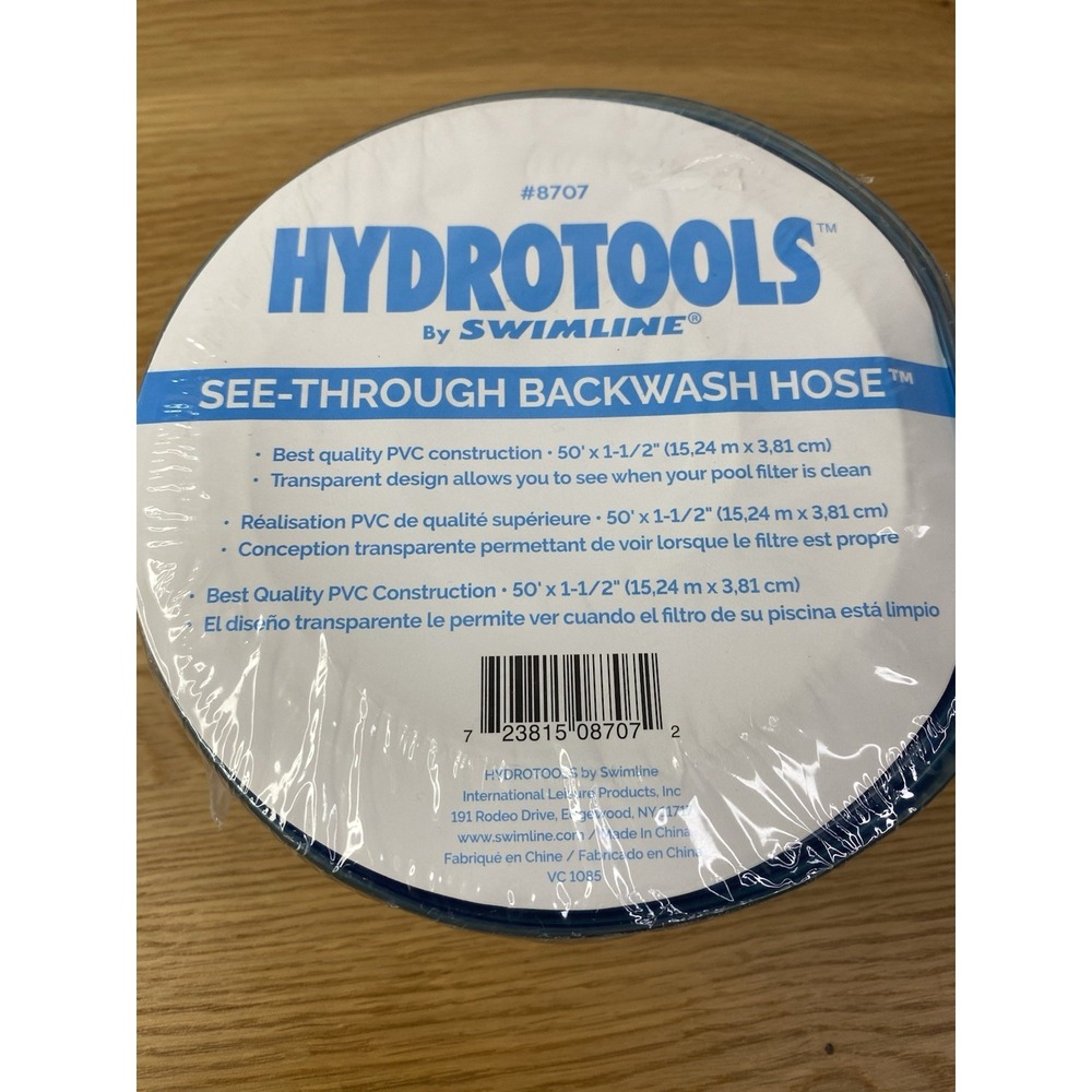 Swimline Hydrotools 50' x 1 1/2 in.‎ Backwash and Discharge Hose (87072)